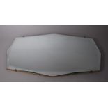 A Vintage Bevel Edge Wall Mirror, 55cms Wide