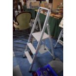 A Small Aluminium Two Step Stepladder