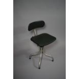 A Vintage Metal Framed Swivel Office Chair