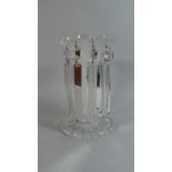 A Victorian Single Glass Lustre, 20.5cms High