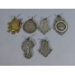 A Collection of Six Early 20th Century Sporting Medals for Rifle Shooting, Cycling Etc. Awarded to