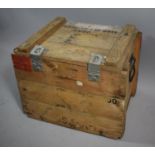 A Wooden Packing Case, 47cms Wide