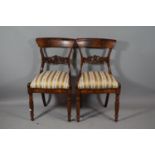 A Pair of 19th Century Mahogany Bar Back Side Chairs