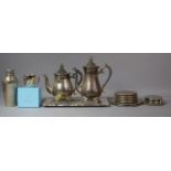 A Collection of Silver Plated Items to Feature Boxed Beatrix Potter Christening Tankard, Teapot,