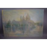 A Large Modern Impressionist Print of Venice (133 x 91cms) Signed A. Fletcher