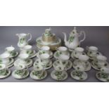 A Royal Albert Trillium Dinner Tea and Coffee Set to Comprise Nine Dinner Plates, Nine Bowls, Six