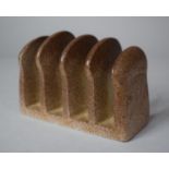 A Carlton Ware Four Section Toast Rack in the Form of a Loaf of Hovis (Chip to one slice)