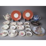 A Collection of Ceramics to Include Royal Albert Rose Pattern Egg Cup, Royal Albert Saucers, Royal