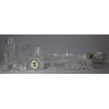 A Collection of Good Quality Cut Glassware to Include Vases, Stuart Crystal Footed Sweetmeat Bowl,