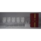 A Collection of Five Cavan Crystal Glasses Together with Matching Ice Bucket