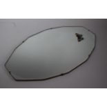 A Vintage Bevel Edge Wall Mirror, 55cms Wide