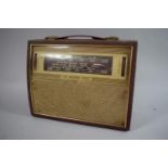 A Vintage His Masters Voice 2 Band Radio, 30cms Wide
