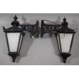 A Pair of Modern Pub Master Wall Mounting Exterior Lights, 60cms High
