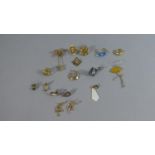 A Collection of Various Earrings to Include Gold and Silver Examples