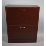 A Modern Two Tier Shoe Cabinet, 63cms Wide