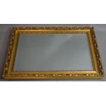 A Gilt Framed Rectangular Wall Mirror, 72 x 58cm