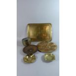 A Collection of North African Souvenir Brass and Copperwares