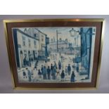 A Framed Lowry Print, 'The Procession', 60 x 45cms