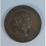 A Bronze Austrian Medallion Dated 1878, Franz Joseph Kaiser Von Oesterreich