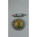 Two Oriental Enamelled Brooches