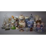 A Collection of Ceramics and Glassware to Include Sadler Ginger Jars, Johnnie Walker Whisky Jug,