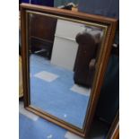 A Modern Framed Wall Mirror, 98 x 67cms