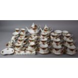 A Large Collection of Royal Albert Old Country Rose Tea and Coffee Wares to Comprise, Teapot,