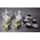 A Collection of Royal Albert Teawares to Include Black Rose Pattern Tea For Two Set Comprising