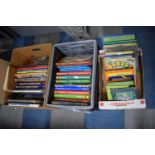 Three Boxes of Books to Include Haynes Car Manuals, Children's Books etc