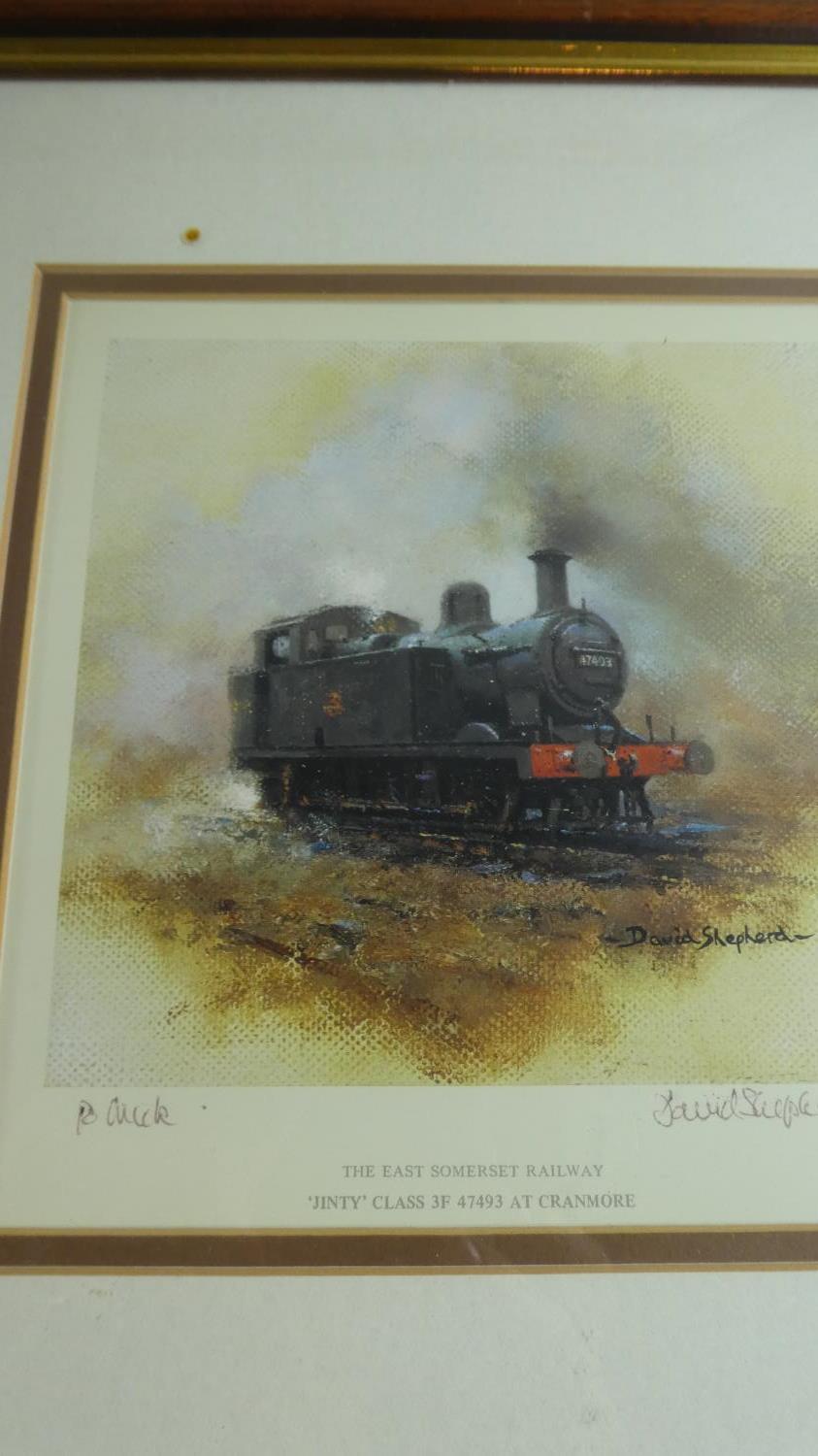 A Set of Four David Shepherd Railway Prints, all Personally Dedicated and Signed by the Artist, Each - Image 6 of 6