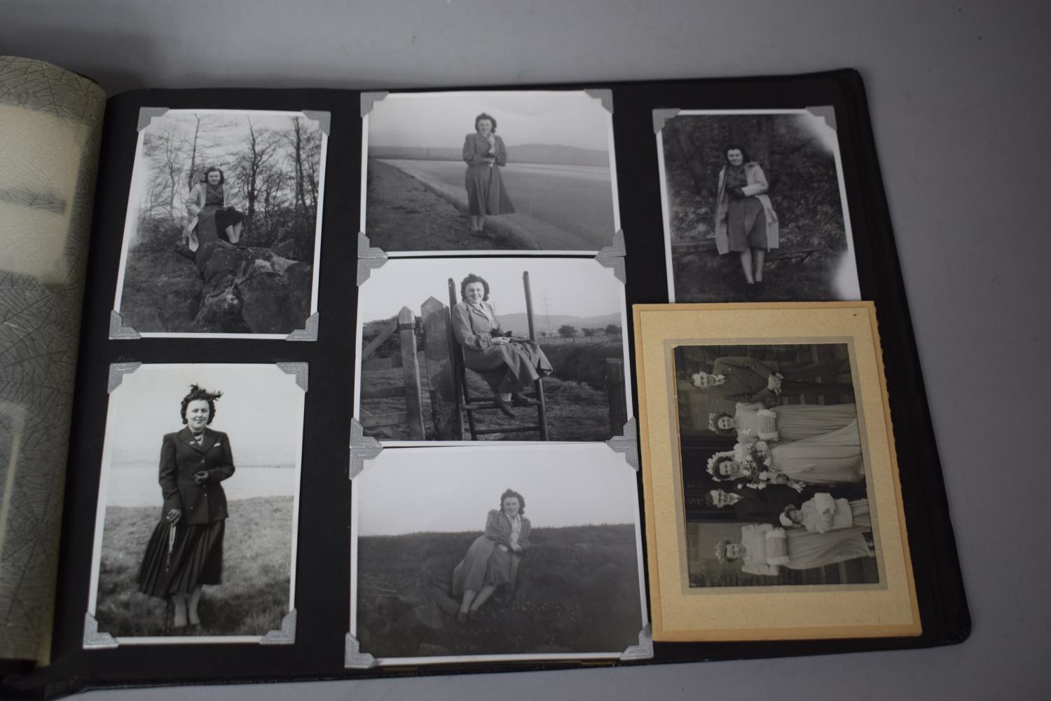 A Vintage Photograph Album Containing Black and White Photographs c.1940 - Image 10 of 10