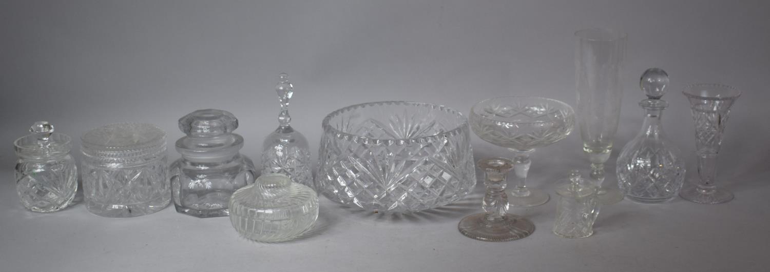 A Collection of Good Quality Cut Glassware to Include Galway Crystal Bowl, Cut Glass Sweetmeat Dish,