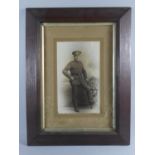 A Framed Photograph of a WWI Medical Corps Soldier