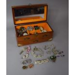 A Modern Jewellery Box Containing Various Costume Jewellery