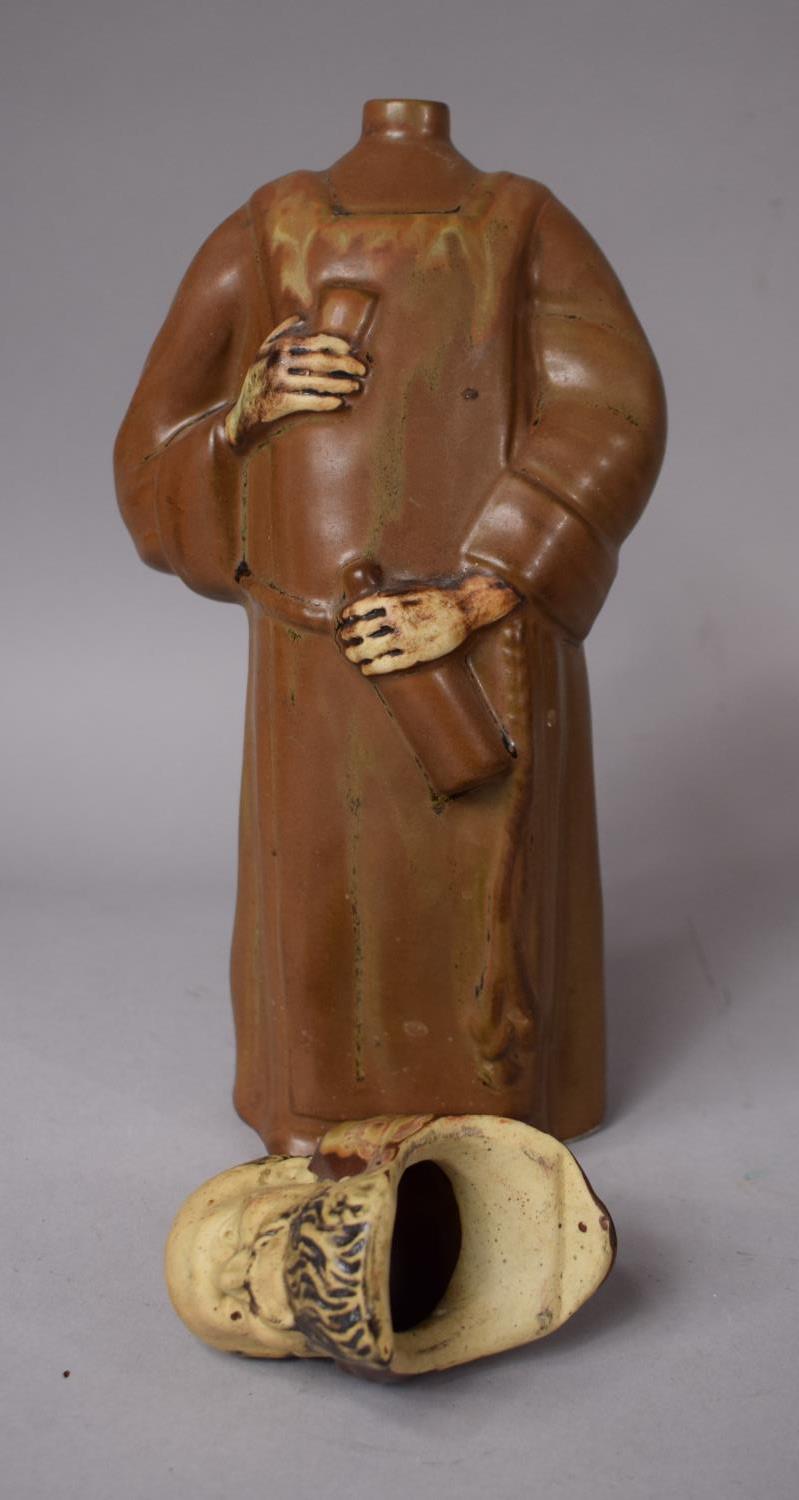 A French Novelty Glazed Decanter in the Form of a Monk, Le Moine Legendaire, 29cm High - Image 2 of 3