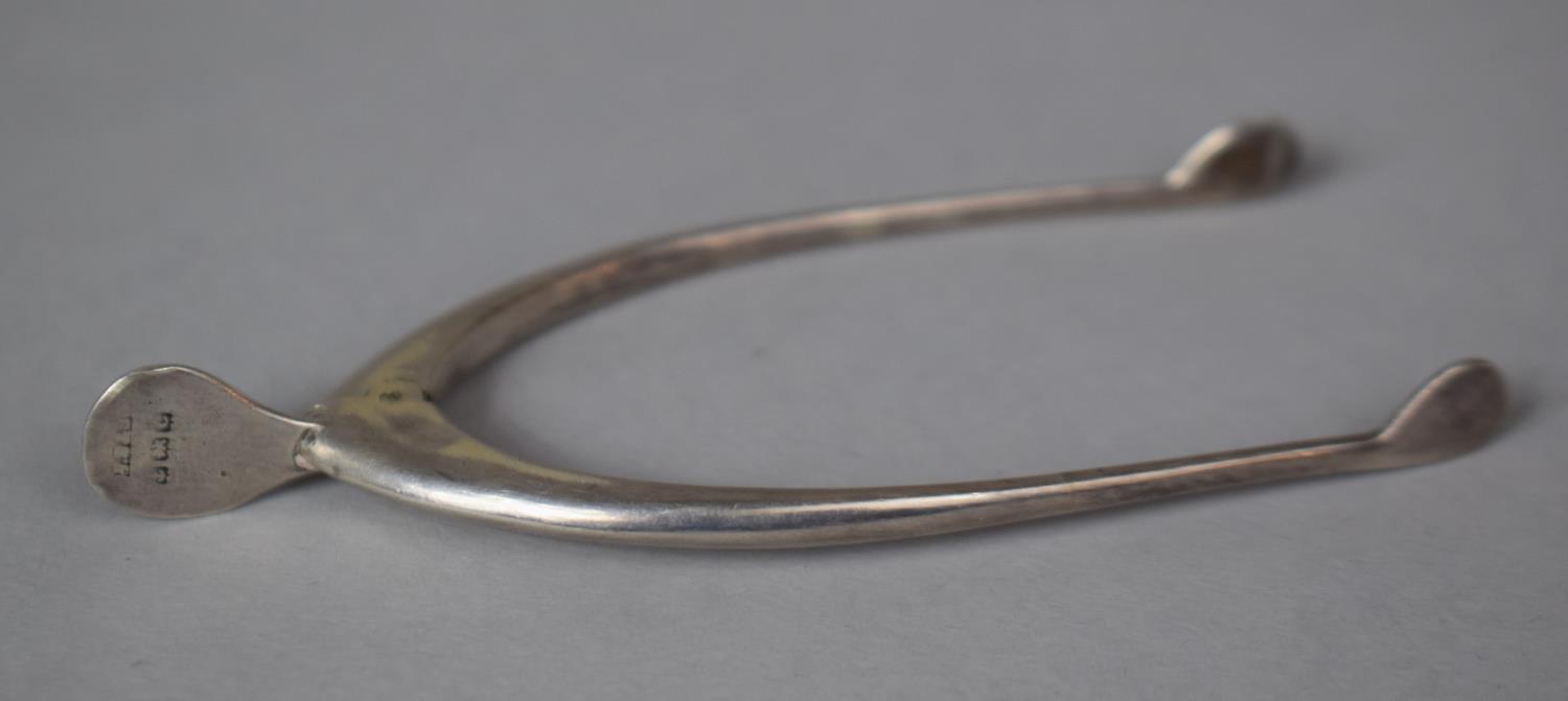 A Pair of Silver Sugar Snips in the Form of a Wishbone, Birmingham Hallmark - Image 2 of 3
