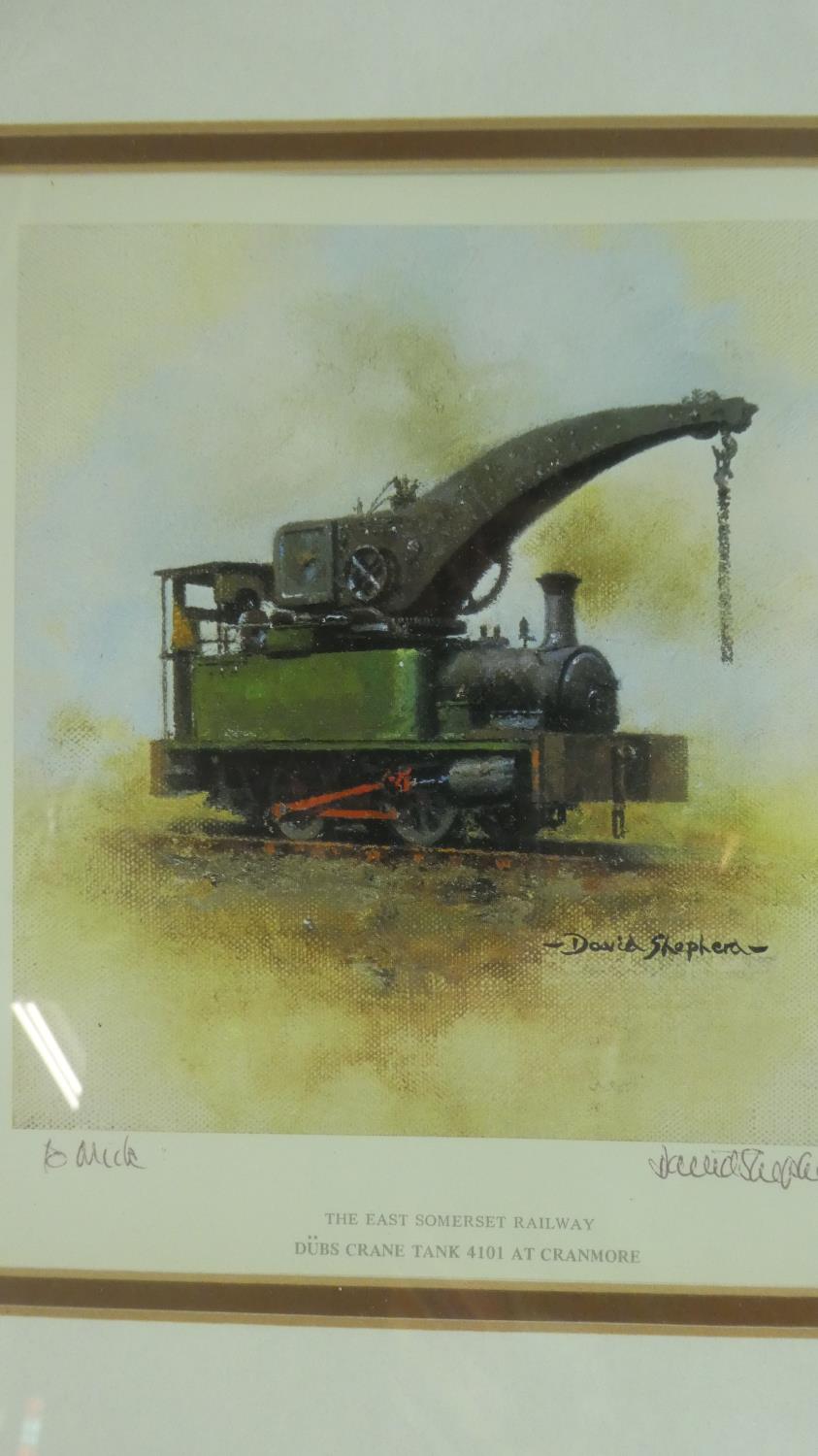 A Set of Four David Shepherd Railway Prints, all Personally Dedicated and Signed by the Artist, Each - Image 4 of 6