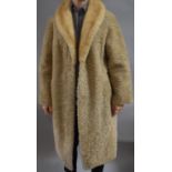 A Vintage Lambs Wool and Fox Fur Ladies Opera Coat