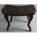 An Edwardian Poker Work Stool, 35cm Wide