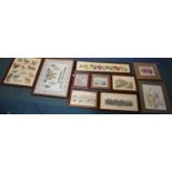 A Collection of Various Tapestries and Embroideries etc