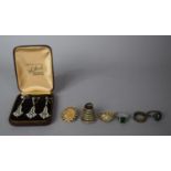 A Collection of Vintage Costume Jewellery to Include Art Deco Style Earrings with Screw Backs,