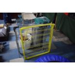 Two Folding Clothes Airers, Unused Foam Fire Extinguisher, Stainless Steel Waste Bin etc