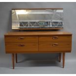 A 1970's Style Dressing Chest of Four Drawers, 122cm Wide