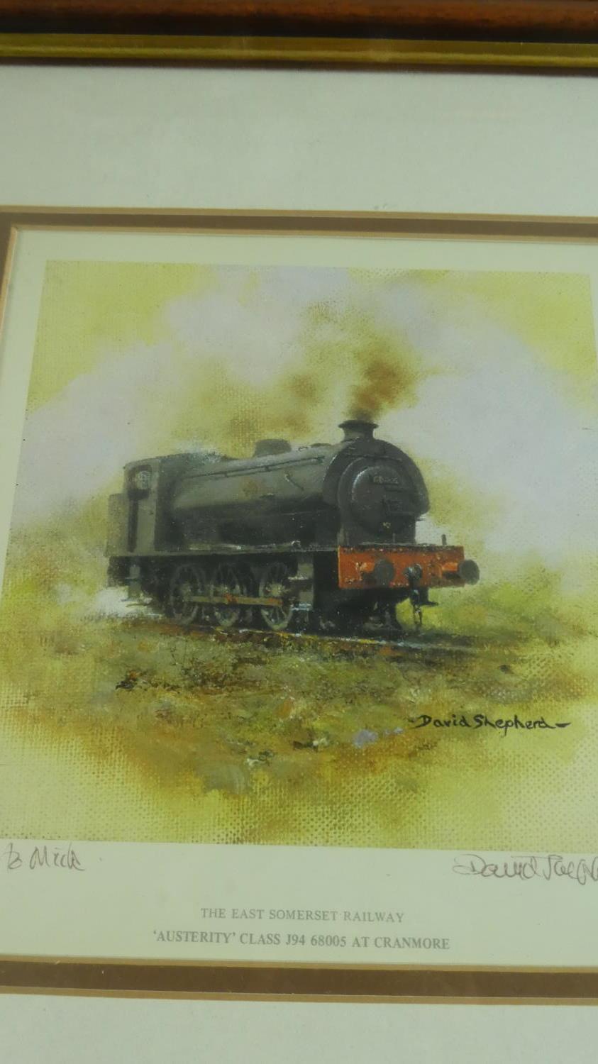 A Set of Four David Shepherd Railway Prints, all Personally Dedicated and Signed by the Artist, Each - Image 5 of 6