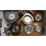 A Collection of Eight Various Aneroid Barometers and Weather Stations