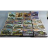 A Collection of Twenty Boxed Matchbox Model Kits, Mainly Tanks and Armoured Cars