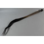 An African Fly Wisp, Made From Wildebeest Tail, Turned Wooden Ball Pommel, 65cm Long