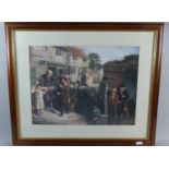 A Framed Print, The Broken Window After William Henry Knight, 39cm Wide