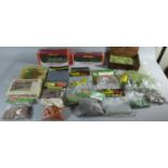 A Collection of Railway or War Gaming Scenic Accessories to Include Trees, Grass, Gravel etc