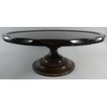 A Late 19th Century Mahogany Lazy Susan on Turned Support, 46cm Diameter